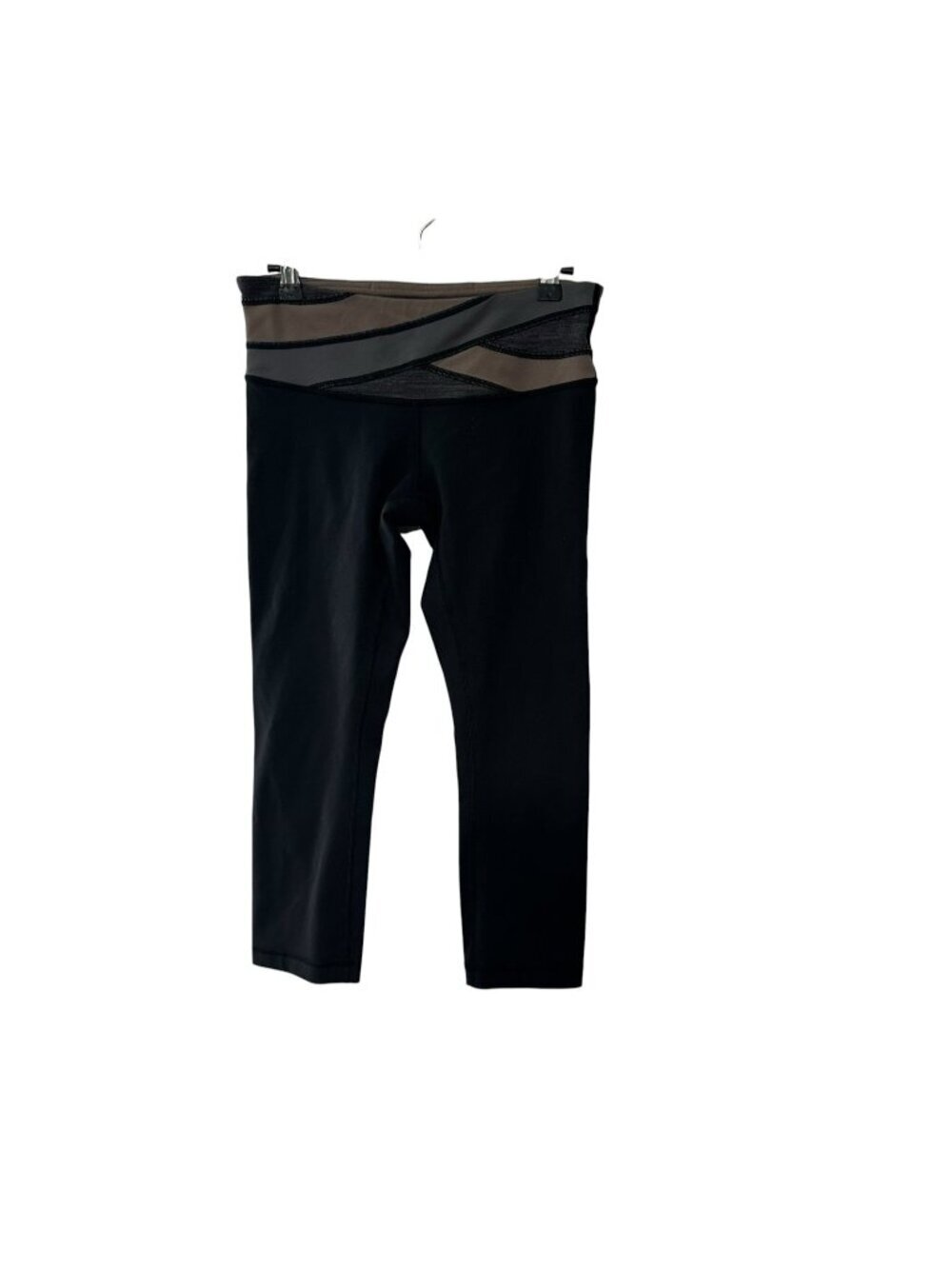 Lululemon Black Athletic Fitness Capri Pants Size 6 Gym Yoga Athletic Active